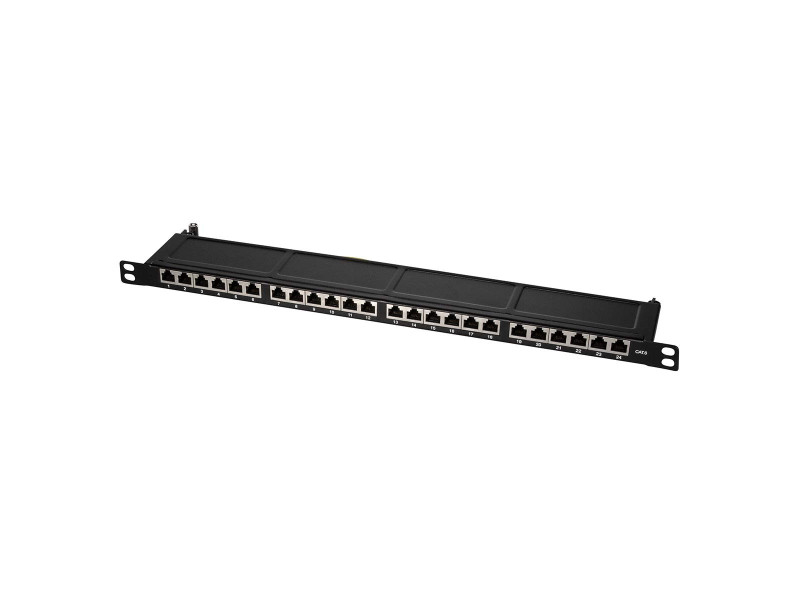 LogiLink panneau de brassage 19' cat.6, 24 ports, noir,