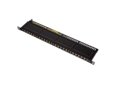 LogiLink panneau de brassage 19' cat.6, 24 ports, noir,