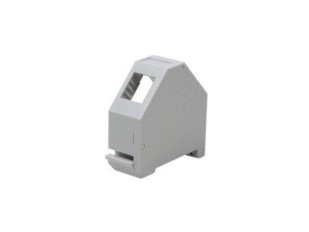 LogiLink Adaptateur rail DIN pour un module keystone, gris