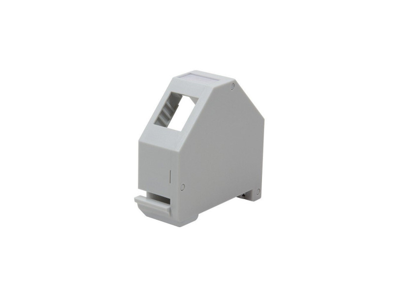 LogiLink Adaptateur rail DIN pour un module keystone, gris