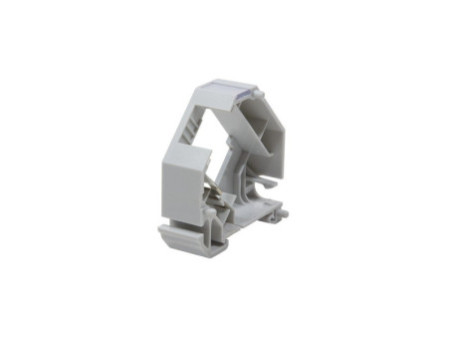 LogiLink Adaptateur rail DIN pour un module keystone, gris