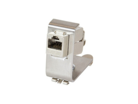 LogiLink Adaptateur rail DIN pour un module Keystone, métal