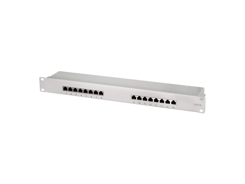 LogiLink panneau de brassage 19'cat.6 Econline, 16 ports,