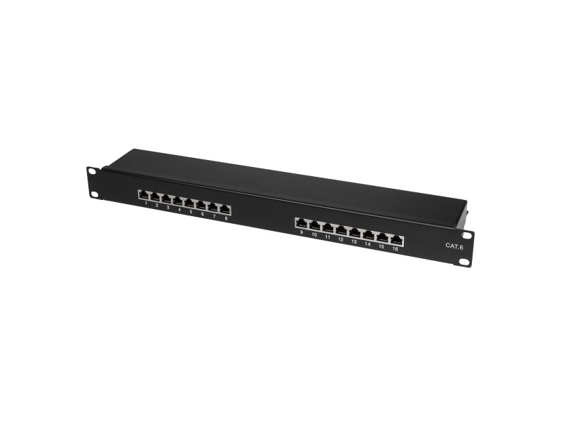LoogiLink panneau de brassage 19'cat.6 Econline, 16 ports,