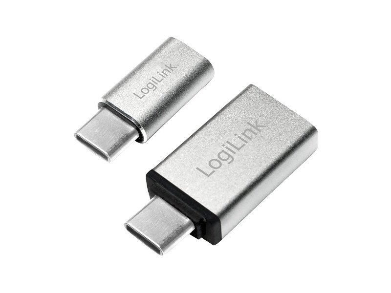 LogiLink kit d'adaptateur USB-C, 2 pièces, argent