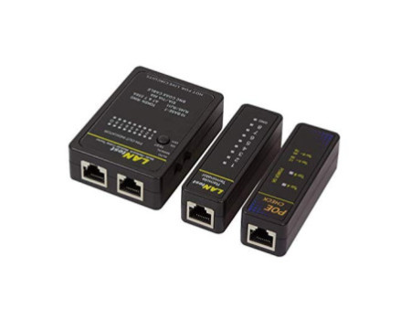 LogiLink testeur de câble réseau avec PoE Finder, noir
