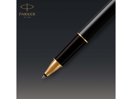 PARKER Stylo roller SONNET Laque Noire G.T.