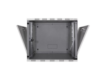 LogiLink Coffret mural 19', démonté, 6 U, gris clair