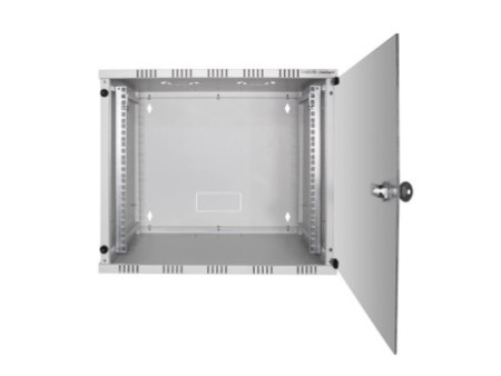 LogiLink Coffret mural 19', démonté, 9 U, gris clair