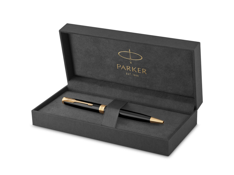 PARKER Stylo à bille SONNET Laque Noire G.T.