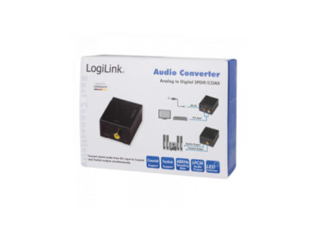 LogiLink Convertisseur audio, analogique vers numérique,