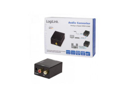 LogiLink Convertisseur audio, analogique vers numérique,