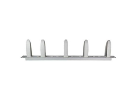 LogiLink Passe-câbles 19', 1 U, avec 5 crochets flexibles,