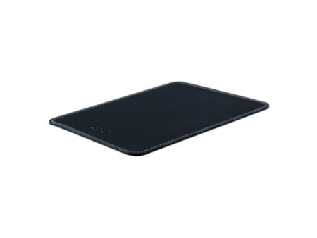 LogiLink Tapis de souris dans un design en cuir, noir
