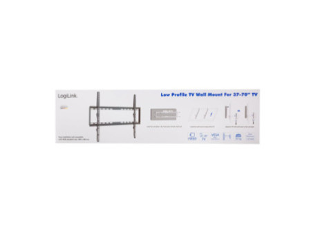 LogiLink Support mural pour téléviseur, plat, pour 96,98 -