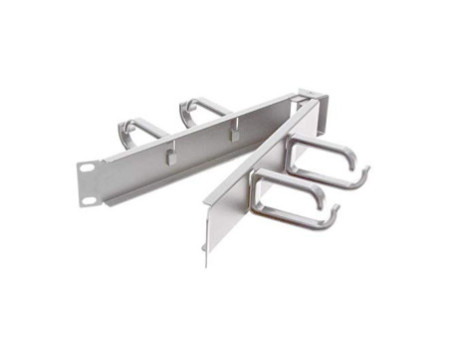 LogiLink Panneau guide-câbles 19', 1 U, courbé, gris clair
