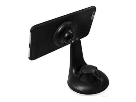 LogiLink Support magnétique de smartphone pour voiture, noir