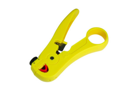 LogiLink Pince à dénuder avec coupe-câble, en ABS, jaune
