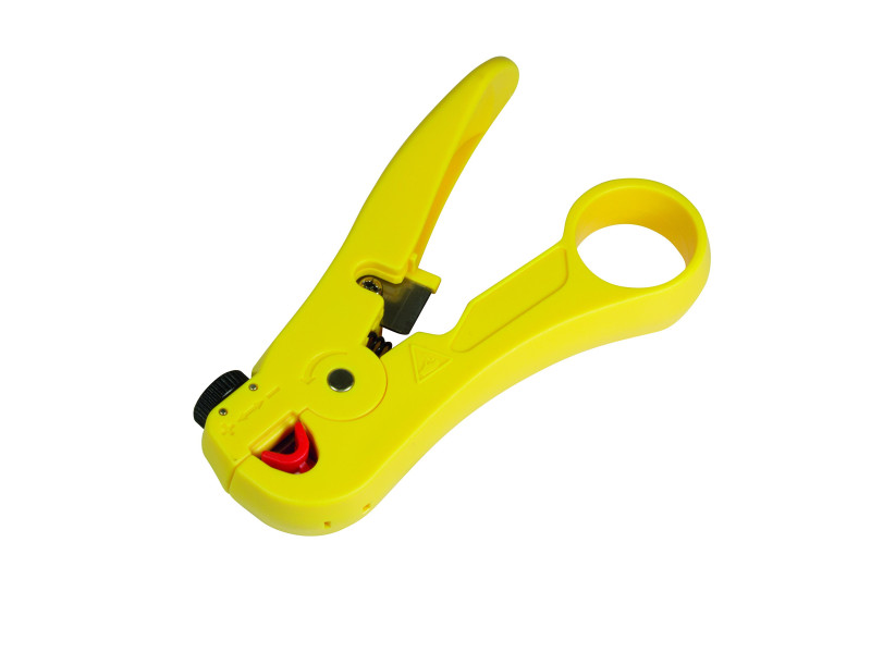 LogiLink Pince à dénuder avec coupe-câble, en ABS, jaune