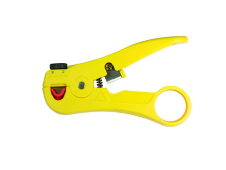 LogiLink Pince à dénuder avec coupe-câble, en ABS, jaune