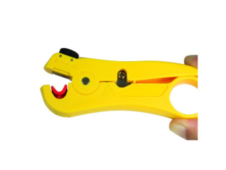 LogiLink Pince à dénuder avec coupe-câble, en ABS, jaune