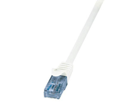 LogiLink Câble Patch EconLine, cat.6A, U/UTP, 1,0 m, blanc