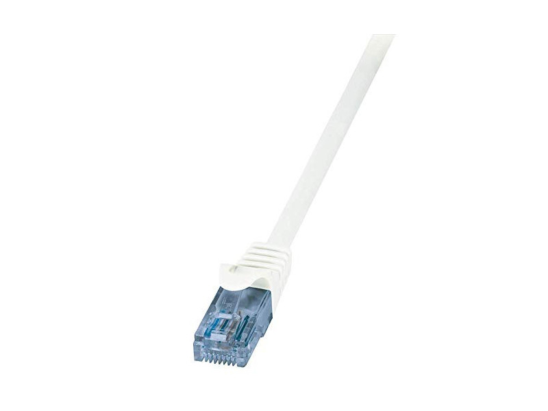LogiLink Câble Patch EconLine, cat.6A, U/UTP, 1,0 m, blanc