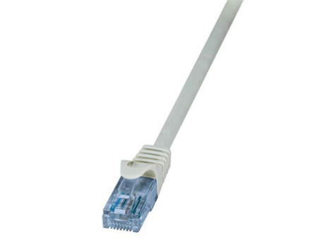 LogiLink Câble Patch EconLine, cat. 6A, U/UTP, 0,25 m, gris
