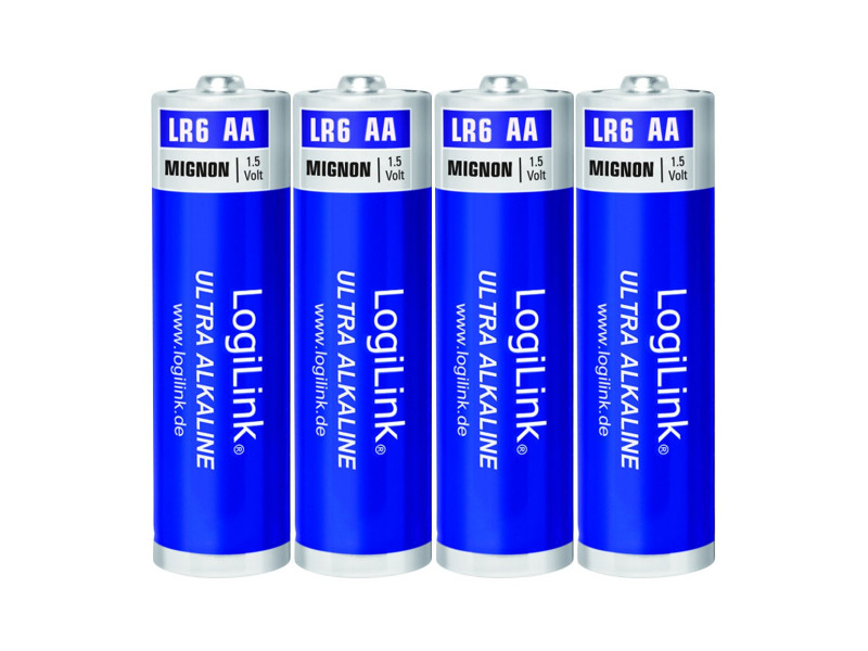 LogiLink Pile alcaline 'Ultra Power', Mignon (AA/LR6)