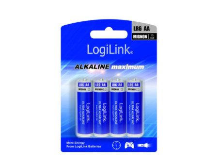 LogiLink Pile alcaline 'Ultra Power', Mignon (AA/LR6)