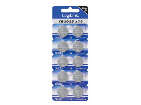 LogiLink Pile bouton lithium 'Ultra Power', CR2025,
