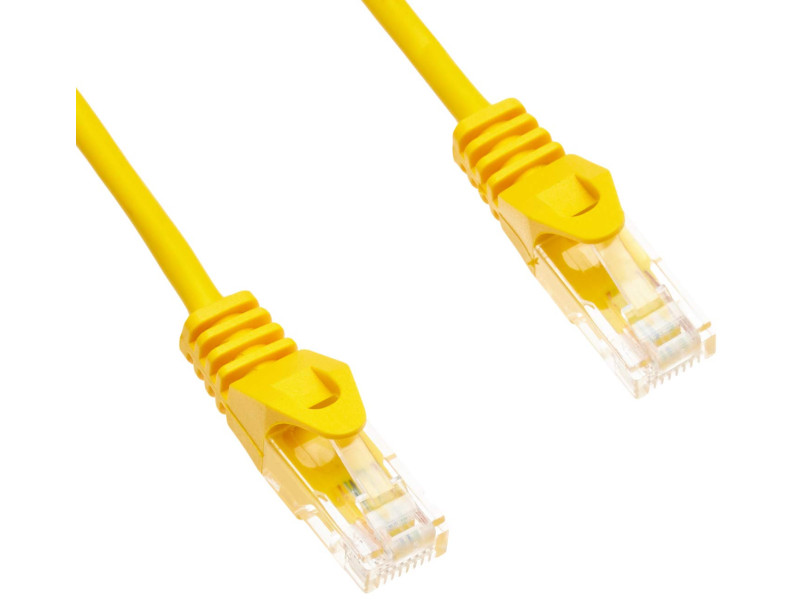 LogiLink Câble patch, Cat. 5e, U/UTP, 1,5 m, jaune, gaine en