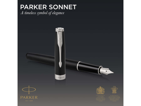PARKER Stylo plume SONNET Noir Mat S.T.