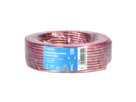 LogiLink Câble pour haut-parleurs, 2 x 2,5 mm2, 10 m