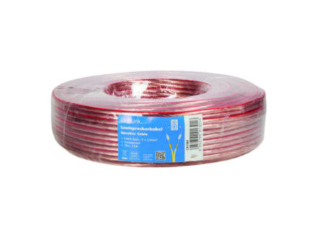 LogiLink Câble pour haut-parleurs, 2 x 2,5 mm2, 25 m