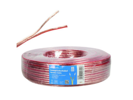LogiLink Câble pour haut-parleurs, 2 x 2,5 mm2, 25 m