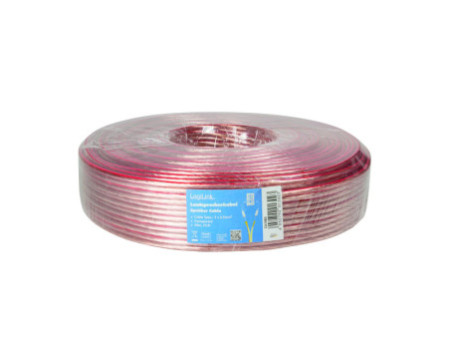 LogiLink Câble pour haut-parleurs, 2 x 2,5 mm2, 50 m