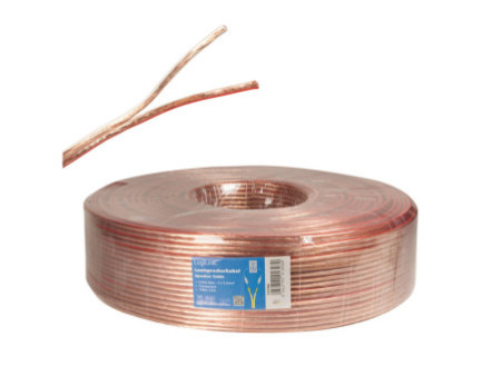 LogiLink Câble pour haut-parleurs, 2 x 2,5 mm2, 100 m