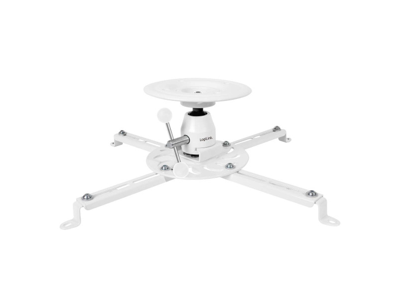LogiLink Support de plafond pour vidéoprojecteur, blanc