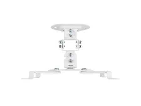 LogiLink Support de plafond pour vidéoprojecteur, blanc