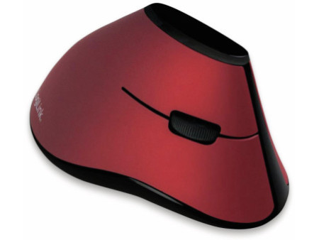 LogiLink Souris optique Ergonomic, sans fil, rouge / noir