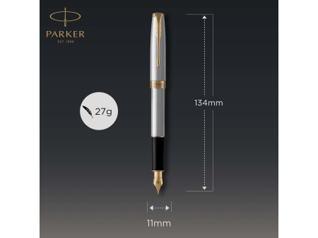 PARKER Stylo plume SONNET Acier G.T.