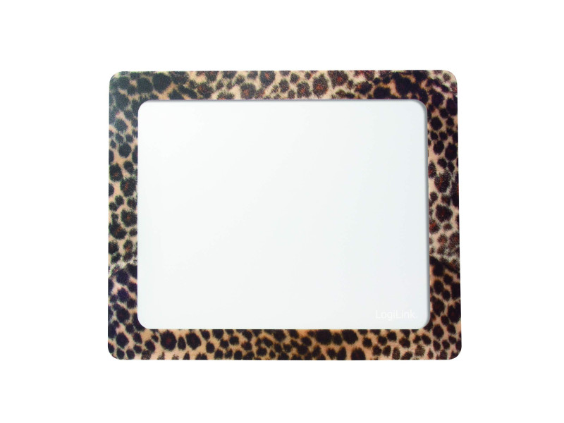 LogiLink Tapis de souris avec poche pour photo 'Léopard'