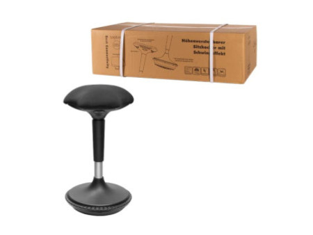 LogiLink Tabouret, hauteur réglable, noir