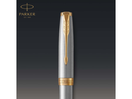 PARKER Stylo roller SONNET Acier G.T.