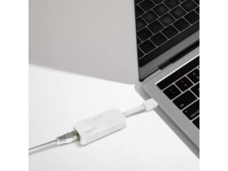 LogiLink Adaptateur USB 2.0 vers RJ45 Fast Ethernet, blanc