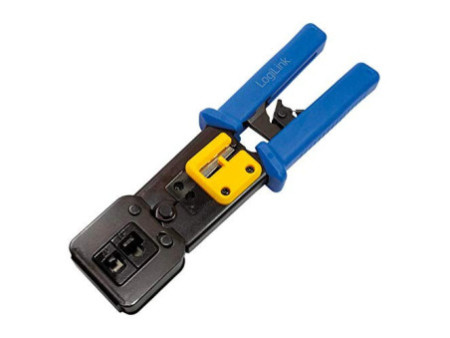 LogiLink Pince à sertir coupante, bleu / jaune