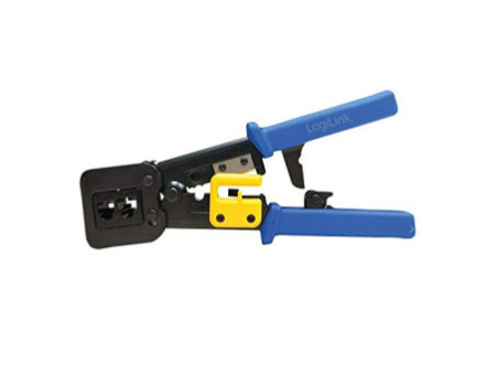 LogiLink Pince à sertir coupante, bleu / jaune