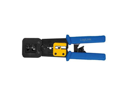 LogiLink Pince à sertir coupante, bleu / jaune