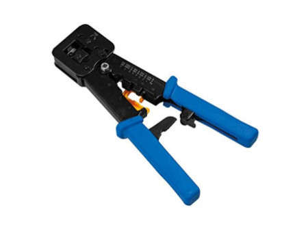 LogiLink Pince à sertir coupante, bleu / jaune